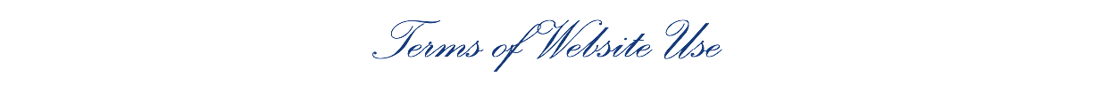 Terms of Website Use